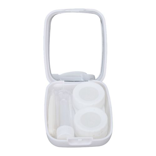 Boite A Lentilles De Contact Portable, Joli Petit Canard, Etui A Lentilles De Contact Portable, Etui A Lentilles De Contact Anti-Poussiere, Etui De Voyage Pour Femme, Blanc 