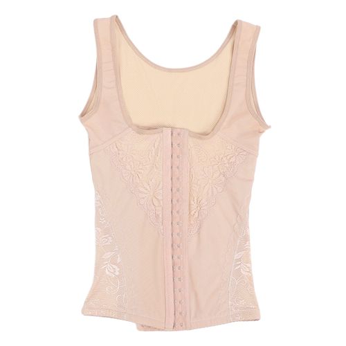 Corset Amincissant Taille Haute Elastique Pour Femme, Debardeur Amincissant Avec Fermeture Frontale (Kaki) L