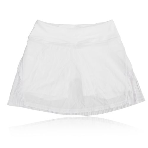 Jupes Courtes De Sport Pour Femmes, Respirantes Et Elegantes, Avec Poche (Blanc), Taille L