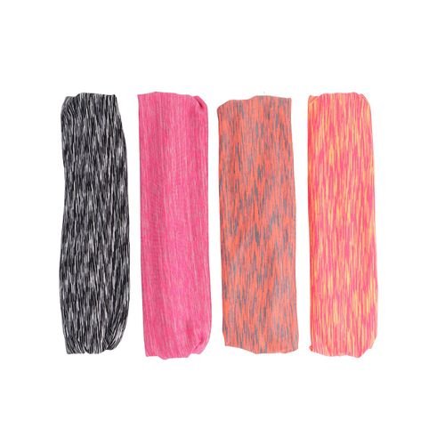 Lot De 4 Bandeaux Larges, Differentes Couleurs Disponibles, Bande Elastique Respirante Pour Cheveux, Pour Le Sport Et La Decoration, Tz78-3