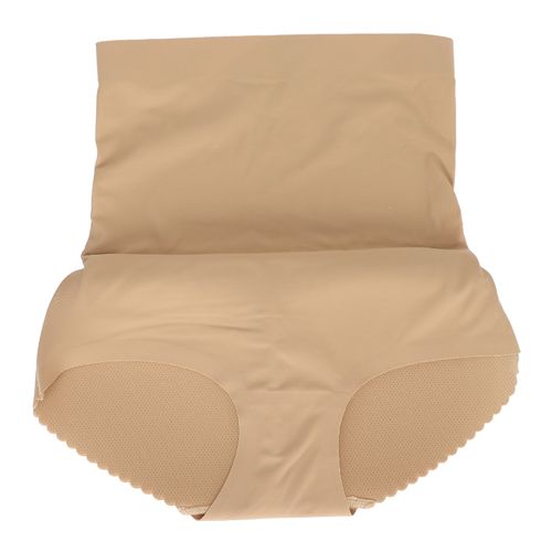 Short Gainant Taille Haute Pour Femme, Culotte Rembourree Pour Le Controle Du Ventre, Couleur Chair