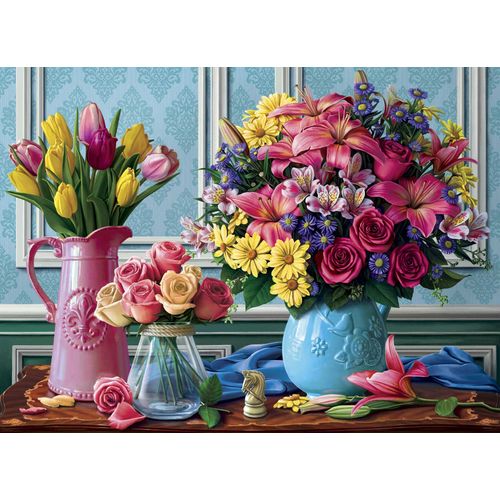 Flowers In Vases - Puzzle 1000 pièces