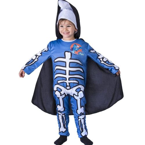 Costume Schtroumpf Squelette - Taille 4-5 Ans