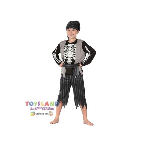 Pirate Squelette Zombie - Taille 8-10 Ans