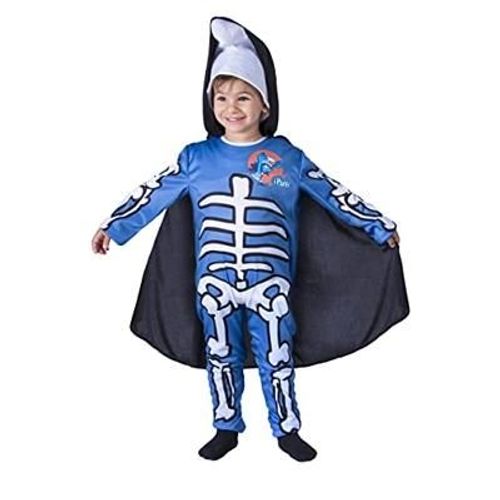 Costume Schtroumpf Squelette - Taille 2-3 Ans
