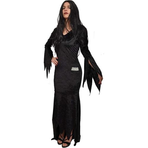 Morticia Addams Costume Femme - Taille Unique