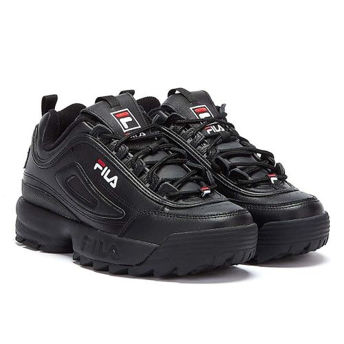 Fila Disruptor Ii Premium Black / White / Fila Red Trainers - 44 1/2