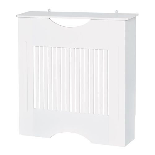 Cache-radiateur design panneau 78 x 19 x 82 cm MDF blanc