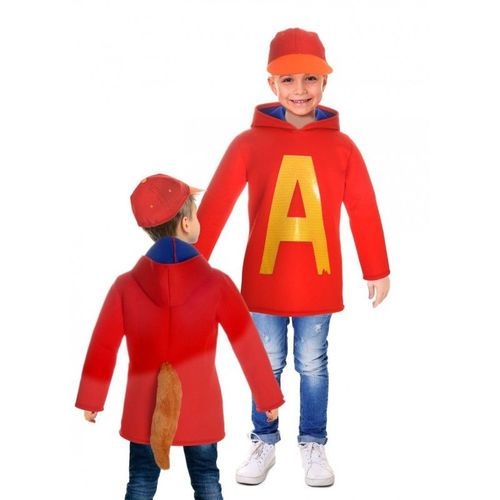 Costume Alvin Chipmunks - Taille 6-8 Ans
