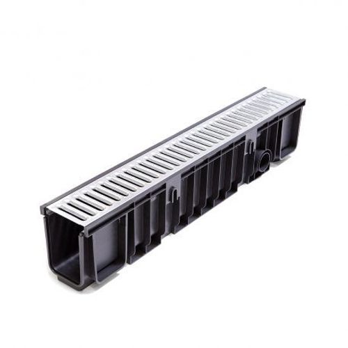 Kit Caniveau Premium 1000 x 130 x 150 mm + Grille acier galva A15
