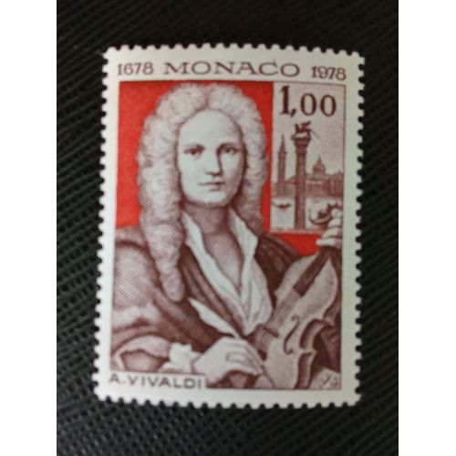 Timbre Monaco Y T 1133 300e Anniversaire De La Naissance D'Antonio Vivaldi 1978 (040709 )