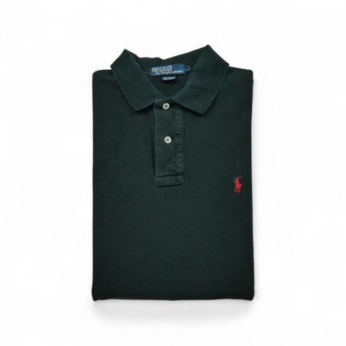 Reconditionné - Polo Manches Courtes Homme Noir - Taille M - Homme - Noir
