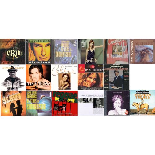 Lot De 17 Cd/Single/Double Cd - Variété Rock, Reggae...