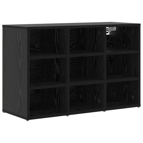 Vidaxl Cabinet À Chaussures Avec Étagère Avec Stockage Chêne Noir 52.5 X 30 X 50 Cm
