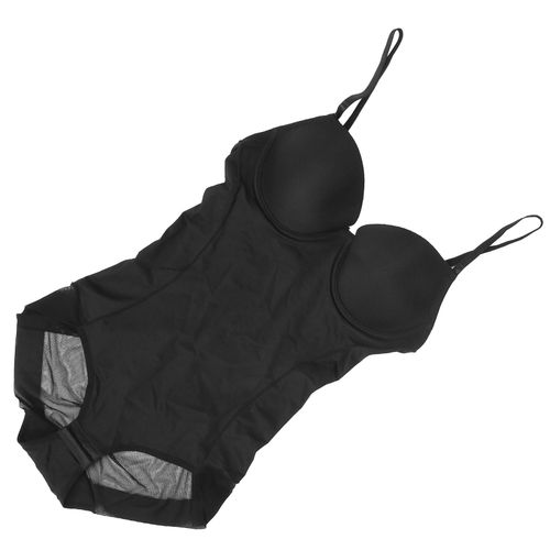 Body Gainant D'ete Pour Femme Avec Soutien-Gorge Et Ceinture Amincissante (Noir) S