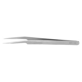 Pince A Epiler Antistatique En Acier Inoxydable Pour Faux Cils, Outil Portable Pour Greffer Les Cils (Tete Inclinee St16) 