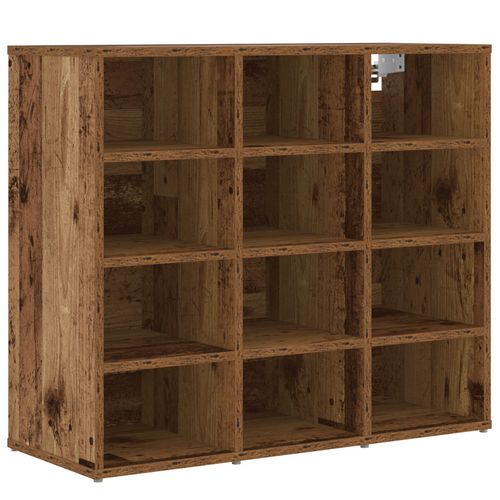 Vidaxl Cabinet À Chaussures Avec Étagère Bois Ancien 52.5 X 30 X 50 Cm