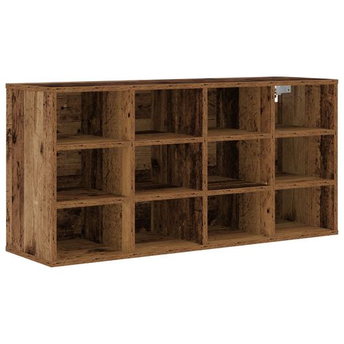 Vidaxl Cabinet À Chaussures Avec Étagère Bois Ancien 52.5 X 30 X 50 Cm