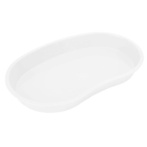 Plateau incurve pour instruments dentaires, plateau de sterilisation plat en plastique avec echelle transparente