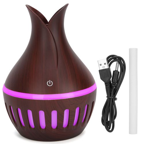 Humidificateur d'air creux pour maison, diffuseur d'aromes, 300 ml, prise USB