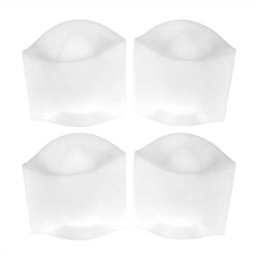 Lot De 2 Paires De Semelles Orthopediques Elastiques Sebs Pour Pieds Plats, Soutien De La Voute Plantaire, Rehausseur De Semelle, Blanc, Taille L
