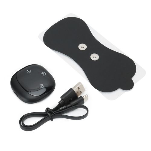 Mini Masseur Electrique De Cou Ems A Chargement Usb, Soulagement Des Douleurs Musculaires, Patch De Massage Cervical, Noir
