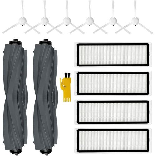 Kit D'Accessoires Pour Aspirateur Robot Dreame L10S Ultra L10S Pro L10 Ultra D10S Plus Pièces De Rechange 12 Paquets 2 Brosses À Rouleaux, 4 Filtres, 6 Brosses Latérales[SSE7110230]