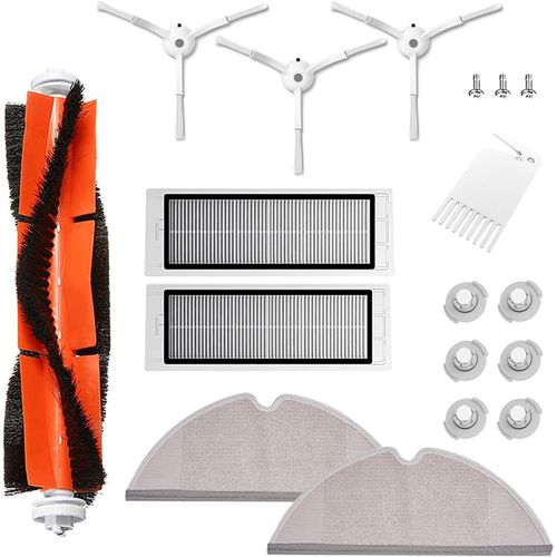 Pièces De Rechange Pour Xiaomi Roborock S50 /S51 /S55 /S5 Max /S6 /S60 /S65, Kit D'Accessoires Pour Roborock S5 Max, 1 Brosse Principale, 2 Hepa Filtre, 2 Chiffons De Nettoyage[SSE7110696]