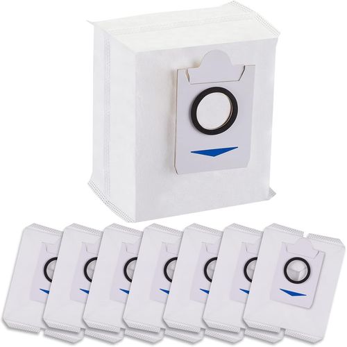 Lot De 8 Sacs À Poussière, Accessoires Pour Robot Ecovacs Deebot T10 Plus/Ecovacs Deebot X1 Plus, Station D'Aspiration De 3,2 L, Grande Capacité, Pièces De Rechange Uniques[SSE7112011]
