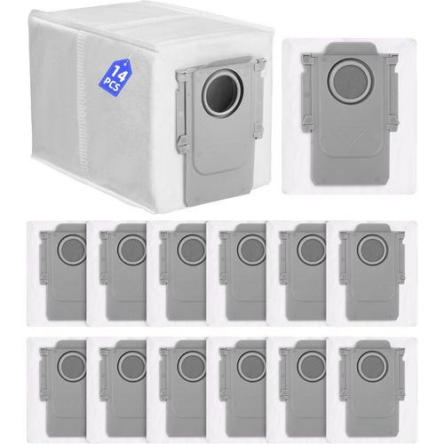 14 Sacs À Poussière Compatibles Avec Roborock S8 Maxv Ultra / S8 Max Ultra Aspirateur, Accessoires Pièces De Rechange Grande Capacité Pour Roborock[SSE7112297]