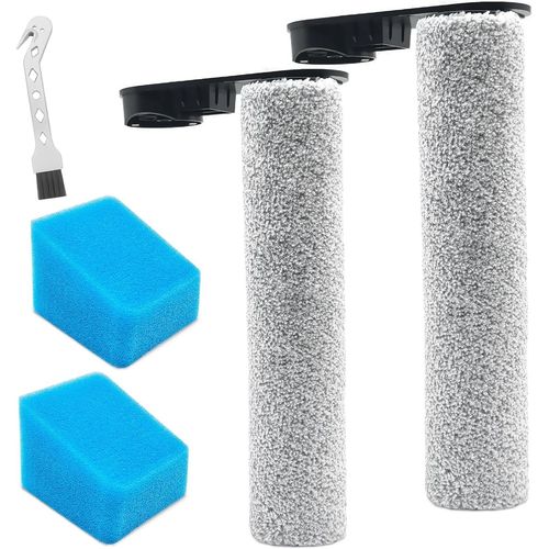 Brosse À Rouleau + Filtre Pour Eureka New430, Pour Jonr Ed12 Aspirateur Sec Et Humide Pièces De Rechange, Ensemble D'Accessoires 2 Rouleaux De Brosse + 2 Filtres[SSE7110620]