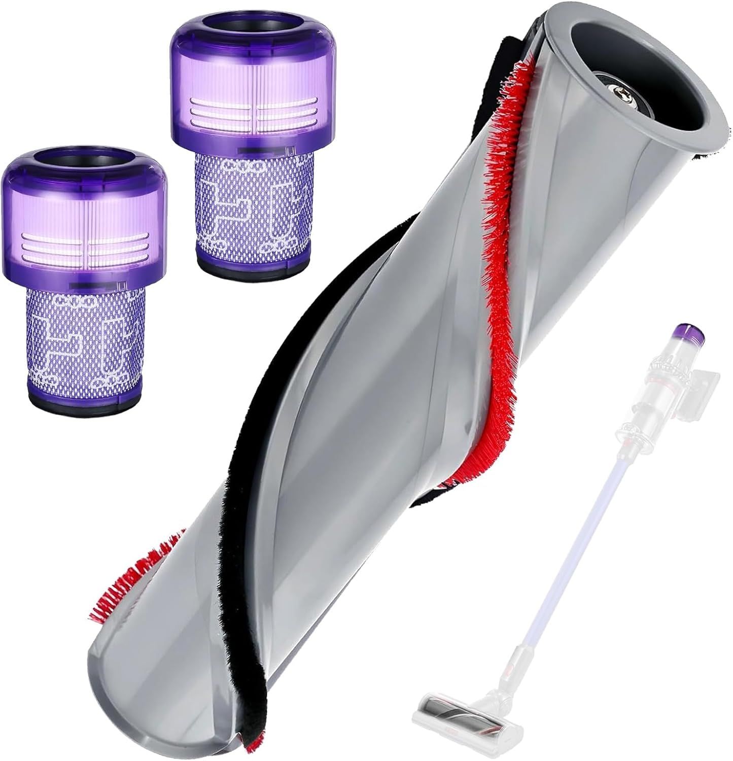 Brosse De Rouleau Aspirateur Pour Dyson V11, Avec 2 Filtre Hepa, Pour Dyson Pièces Détachées, Accessoires Pour Dyson V11, Filtre Intégré, Pièce De Rechange De Qualité Supérieure[SSE7110442]