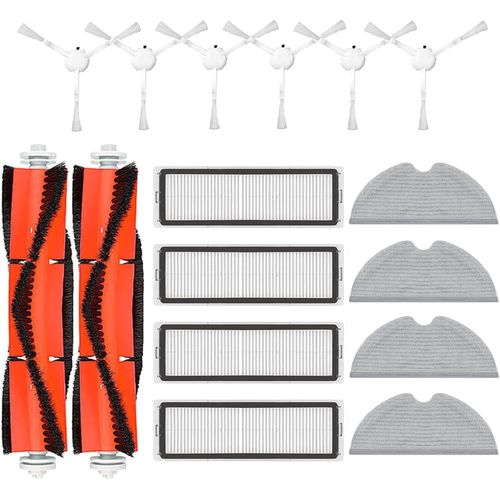 Kit De Nettoyage Pour Dreame F9 Pour Xiaomi Mijia 1C Stytj01Zhm Aspirateur, 2 Brosses À Rouleaux, 6 Brosses Latérales, 4 Chiffons De Serpillière, 4 Filtres[SSE7112732]