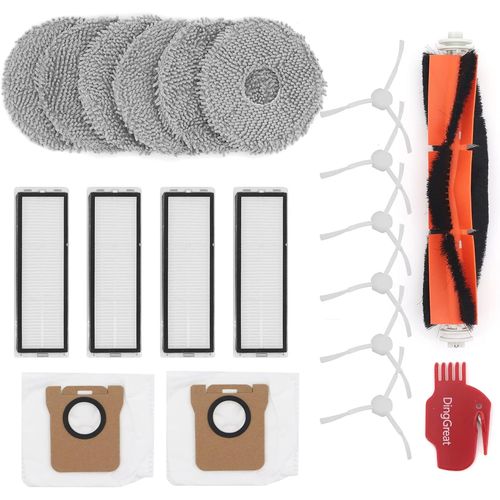 Accessoires Pour Dreame L10S Ultr Aaspirateurs/Dreame L10S/S10 /S10Pro/X10 Robot Aspirateur, 1 Brosse Principale, 4 Filtre, 2 Sac À Poussière, 6 Brosses Latérales, 6 Brosse Latéral[SSE7114912]