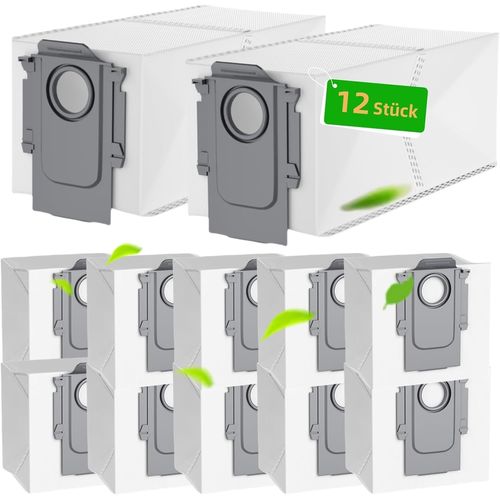 Lot De 12 Sacs À Poussière Pour Aspirateur Roborock Q Revo/Q Revo Pro/Q Revo Maxv/Qrevo Curv/S8 Maxv Ultra/Qrevo S/Qrevo Maste/Qrevo Slim, Accessoires Sac À Poussière[SSE7114836]