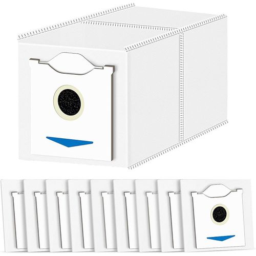 10 Sacs À Poussière Accessoires Pour Aspirateur Robot Ecovacs Deebot N30 Pro Omni, Sacs De Rechange Grande Capacité 3L[SSE7116146]