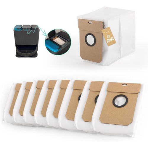 8Pcs Sacs À Poussière Pour Conga 11090/13090 Sacs À Poussière De Rechange Pour Conga 11090 13090 Robot Aspirateur Accessoires (2L)[SSE7113720]