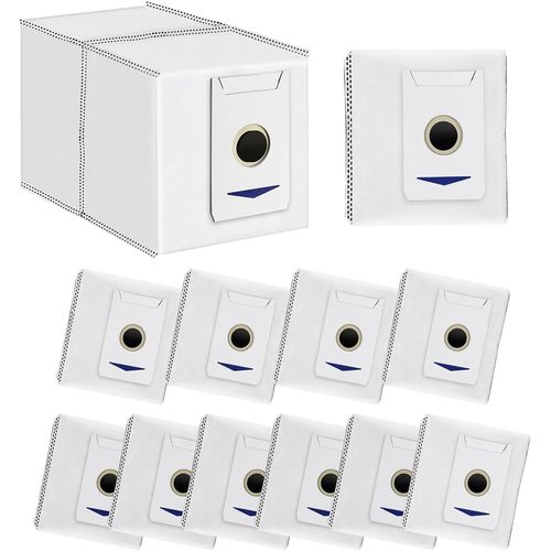 12 Sacs À Poussière Pour Aspirateur Robot T30 Pro Omni, T30 Omni, Sacs D'Aspirateur Blancs Haute Capacité 3L, Sacs D'Aspirateur, Pièces De Rechange[SSE7114015]