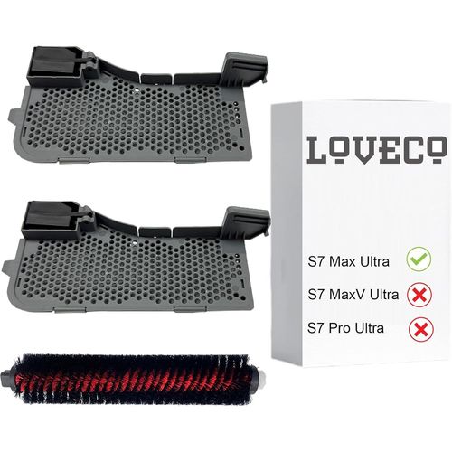 1 Brosse D'Entretien Et 2 Pièces Filtre À Eau Assembly Accessoires Compatible Avec Roborock S7 Max Ultra Automatique Empty Wash Fill Dock (Nur Kompatibel Für S7 Max Ultra)[SSE7113420]
