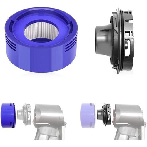 Filtres Pour Dyson, Rebirthcare V7 V8 Filtres Pour Aspirateur Dyson Filtres De Rechange Lavable Dyson V7 V8 Accessoires D'Aspirateur Avec Couvercle Arrière Moteur Kit De Post-Filtr[SSE7114362]