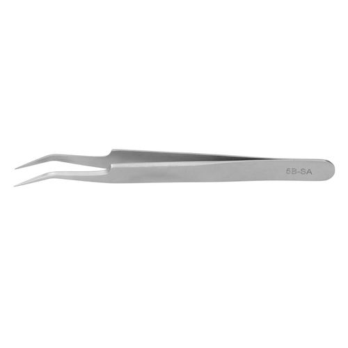 Pince A Epiler Pour Extensions De Cils En Acier Inoxydable, Outil De Haute Precision Pour Nail Art (Tete Incurvee 5bsa) 