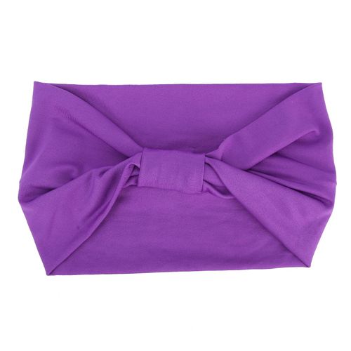 Bandeau En Tissu Croise Torsade, Noud, Antiderapant, Extensible, Accessoires Pour Cheveux Pour Femmes (Violet)