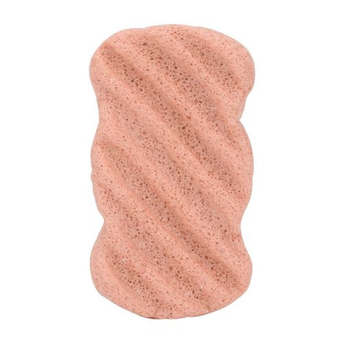 Eponge Faciale En Fibres Vegetales Lavable, Reutilisable, Portable, Nettoyante, Exfoliante, Pour Le Bain, Rose 