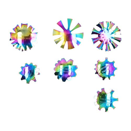 Lot De 7 Coupe-Bordures Pour Ongles En Acier Inoxydable (Multicolore) 