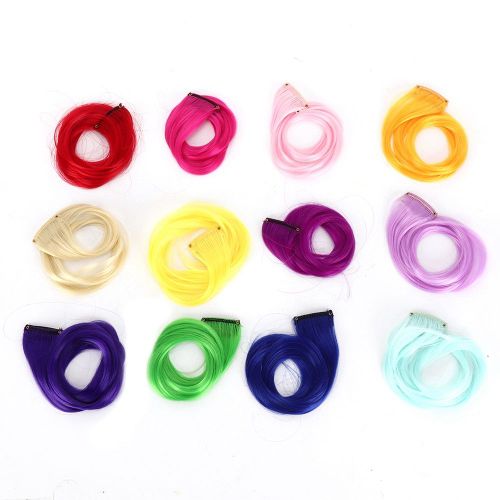 Perruque Bouclee 12 Couleurs, Postiche Synthetique Sans Trace, Accessoire De Coiffure A Clipser