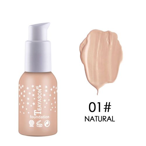Fond De Teint Liquide Impermeable, Correcteur Eclaircissant, Controle Du Sebum, Creme De Maquillage Longue Tenue 