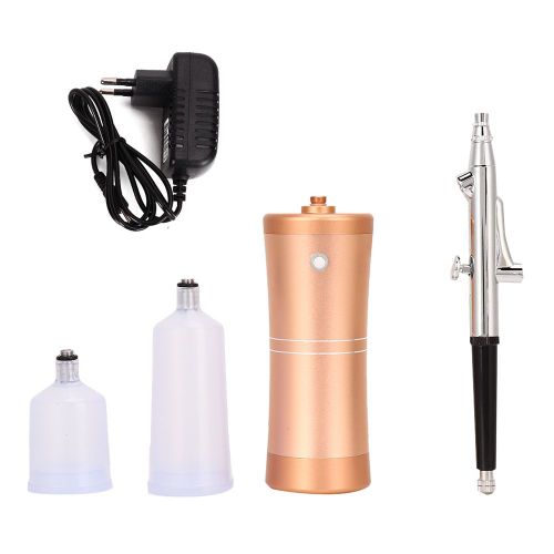 Kit de compresseur d'air avec pulverisateur d'oxygene et aerographe hydratant pour le visage (Or, Etats-Unis)