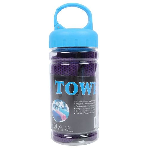 Serviette De Sport Rafraichissante Instantanee Pour L'exterieur, Ideale Pour La Course A Pied, L'ete (Violet)
