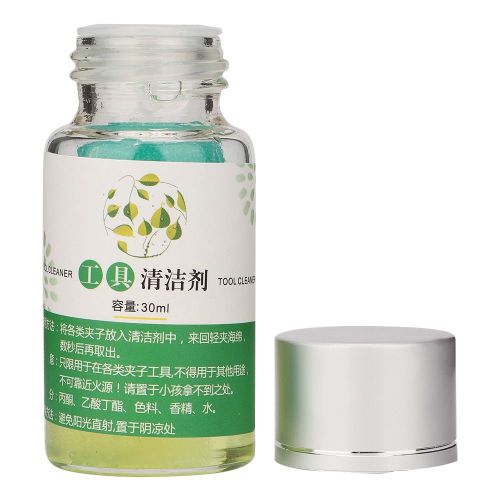 Pince A Epiler Pour Greffe De Cils, Liquide De Nettoyage, Dissolvant De Residus De Colle Pour Extensions, Outil De Nettoyage Liquide 