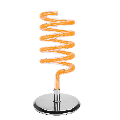 Support de seche-cheveux stable en acrylique avec base en acier inoxydable pour salon, maison, bureau 04